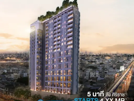 Selling down payment, So Origin Siriraj, 4th floor, spacious room, very good location, lots of freebies, don't wait, reserve now.