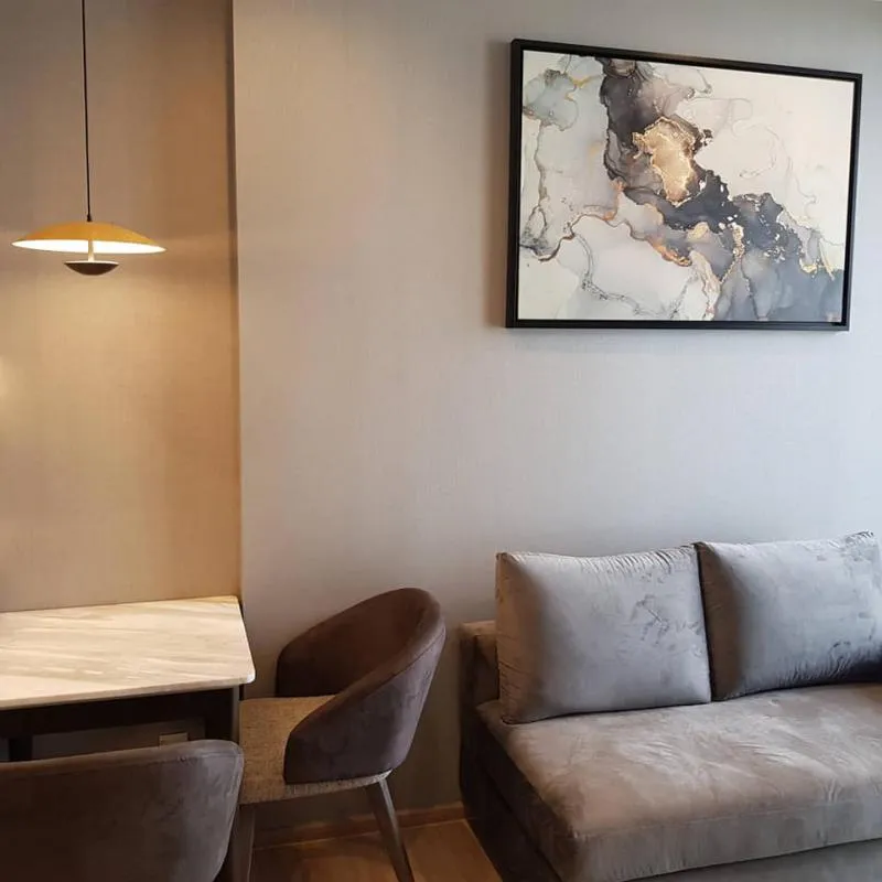 Condo for sale, The Line Phahon - Pradipat, 1 bedroom, fully furnished, ready to move in Awesome pool view at an affordable price.