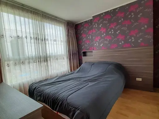 For rent, U Delight Residence (Pattanakarn - Thonglor), open view, room with good wallpaper. Hurry and reserve it quickly.