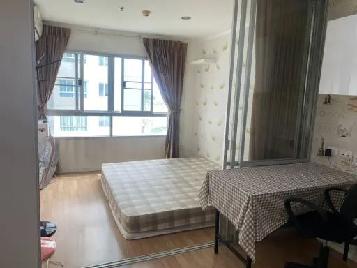 ให้เช่า Lumpini Mega city Bangna ห้องชั้น 6 ติดวอลเปเปอร์อย่างดี เฟอร์ครบ รีบจองเลยด่วนๆจ้า