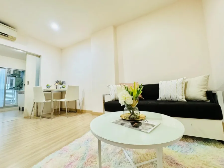 Condo for sale/rent, The Niche ID Ladprao 130, bright tone room, easy on the eyes. Affordable price, move quickly