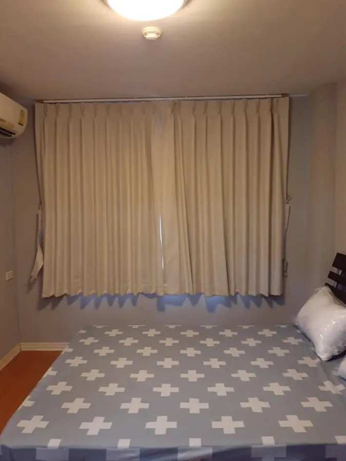Condo for rent Lumpini Town Bodindecha-Ramkhamhaeng. The room is decorated and ready. Recently renovated, book now.