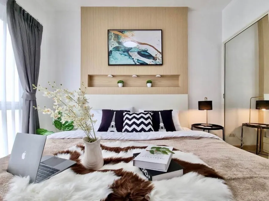 ขาย คอนโด A space Me สุขุมวิท 77 ห้อวตกแต่งสวยสุดปัง Interior บิ้วอินไม้ทั้งห้อง สนใจรีบจองเลยจร้า