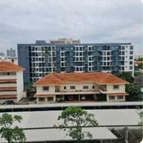 For rent, The Tree Huamark Interchange, 4th floor, high, good size, complete facilities, book now, don't miss it.