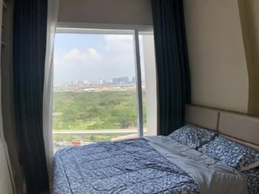 The saint residence 5 Lat Phrao intersection for rent, 22nd floor, Chatuchak garden view, ready to move in, complete electrical appliances
