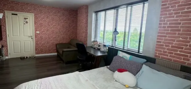 ขาย ให้เช่า DCondo Campus Resort Bangna ใกล้ Abac บางนา ติดวอลเปเปอร์ในห้องอย่างดี เงียบสงบเป็นส่วนตัวมากๆ รีบจองเลย images