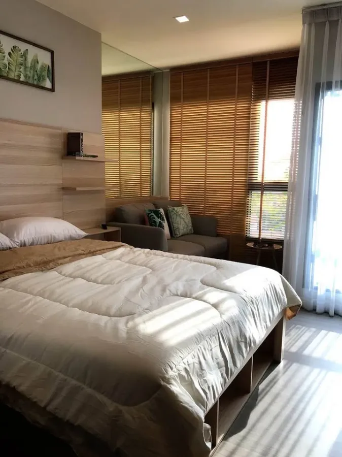 ให้เช่า ไลฟ์ สุขุมวิท 62 ห้องสตูดิโอ ตกแต่ง Built-in ครบทุกฟังก์ชั่น วิวสวนร่มรื่น รีบจองให้ไว