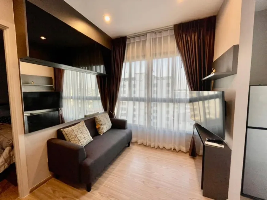 Condo for rent, The Tree Huamark, new room, good location, convenient transportation, ready to move in, near the mall, don't wait!!