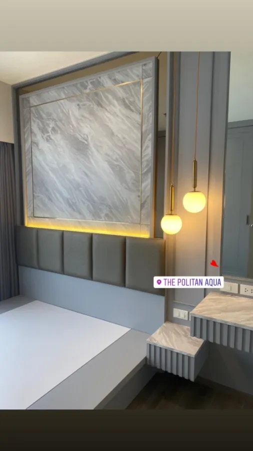 For rent The Politan Aqua ห้องแต่งสวย บิ้วอินท์จัดเต็ม ชั้น 18 ได้วิวแม่น้ำ บอกเลยว่าห้ามพลาด