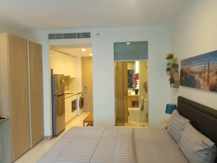 ขาย ให้เช่า THE RIVIERA WONG AMAT BEACH ห้อง STUDIO วิวสระว่ายน้ำ ตกแต่งพร้อมอยู่ ห้ามพลาด