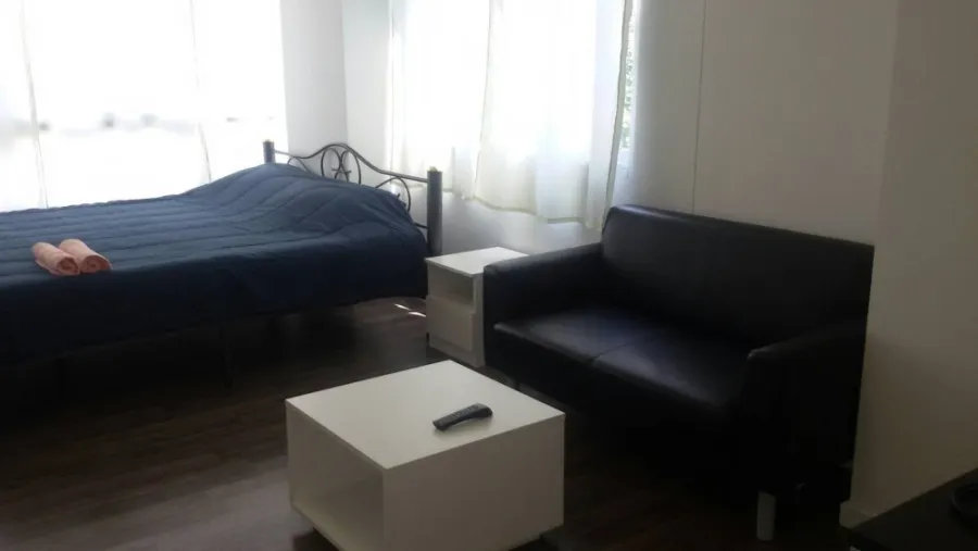 For rent urgently!! D Condo Sukhumvit 109, Rim room, good location, convenient transportation, don't hesitate, book now!!