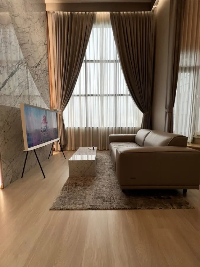 ให้เช่า KNIGHTSBRIDGE PRIME SATHORN ชั้นสูง ห้อง DUPLEX ตกแต่งสไตล์ LUXURY สวยหรูดูดี จองเลย