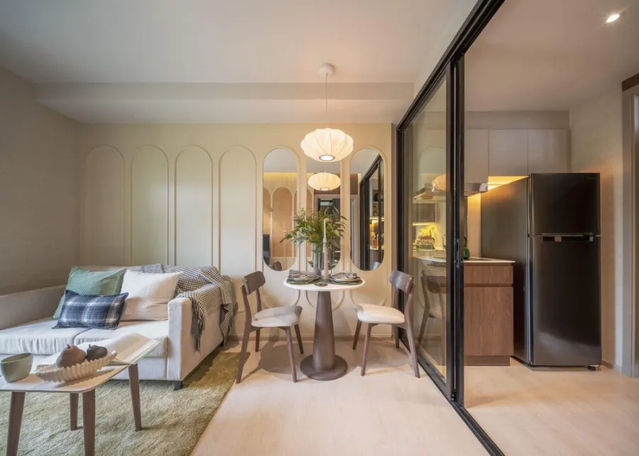 Selling down payment New Cross Khu Khot Station, 7th floor, spacious room, unblocked view, very special price, must reserve now.