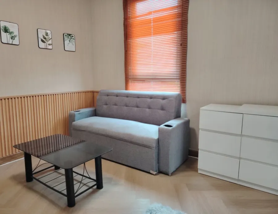 ให้เช่า Plum condo พหลโยธิน 89 ห้องมุม วิวสวน ชั้น4 อาคาร D ห้องสะอาดมาก​ Fully furnished จองเลย