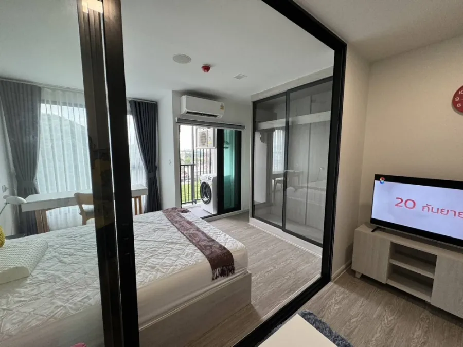 For rent: Kave Seed Kaset, 5th floor, corner room, fully furnished, ready to move in. If interested, hurry and reserve now. Don't miss out!