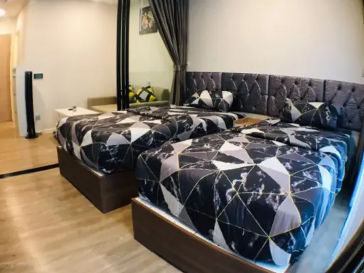 Kave town shift for rent, 2 bed room, size 27 sq m., get a very beautiful garden view, good room like this, hurry to reserve.