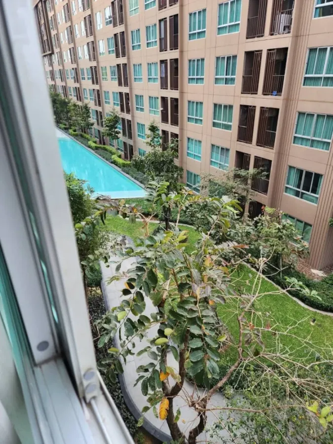ให้เช่า Dcondo Campus Kampangsaen ห้องมุมให้ความเป็นส่วนตัว เฟอร์นิเจอร์ครบครัน จองเลย
