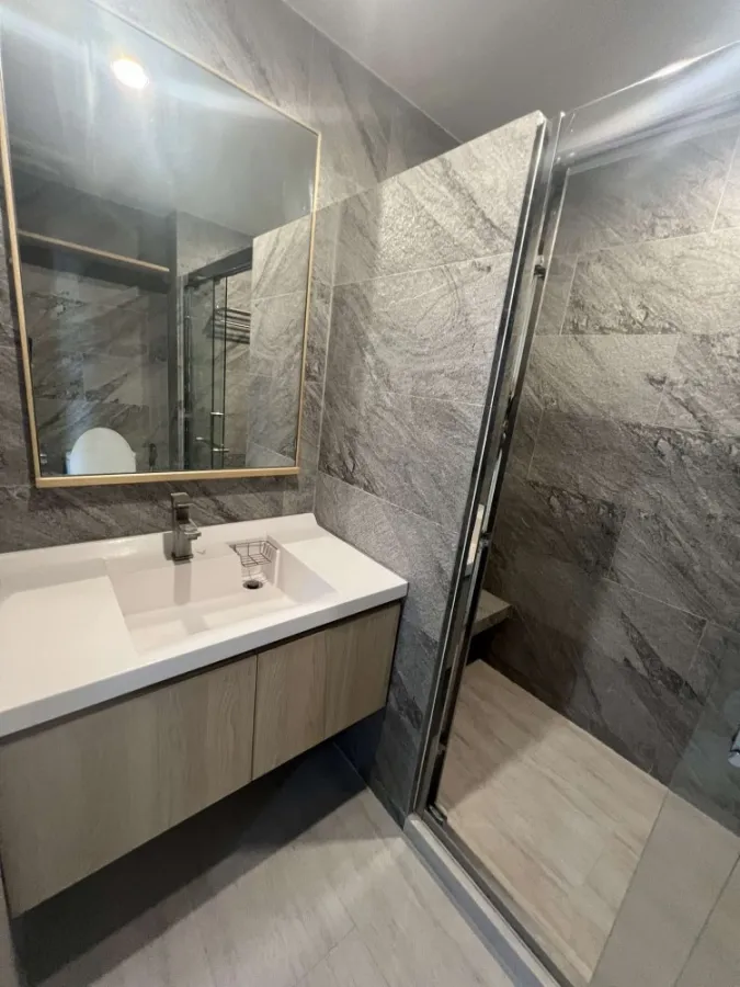 For rent, V Condo Salaya, comes with complete decorations. Interested, hurry and reserve now. Don't miss out.