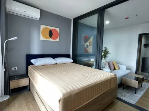 For rent: The Line Vibe, 22nd floor, great view, good ventilation, well-divided rooms, fully furnished & equipped with appliances. Ready to move in.