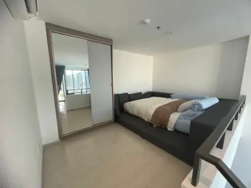 ให้เช่าคอนโด ไนท์บริดจ์ พหลโยธิน อินเตอร์เชนจ์ 1 bed duplex deluxe ชั้นสูงได้วิวดี รีบมาจับจอง
