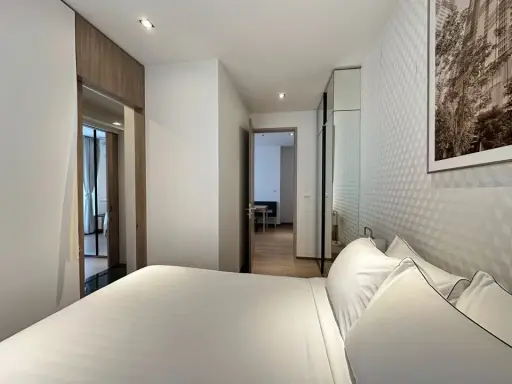 For rent: Park Origin 24 Phrom Phong, a nice room, decorated in a simple, luxurious, clean style. Hurry and reserve now++