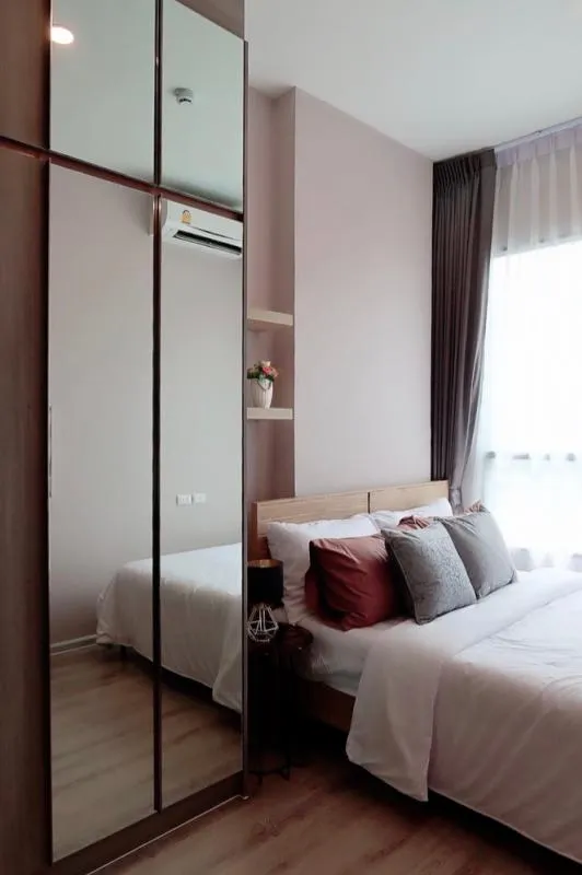 For rent!! Condo Knightsbridge Collage Ramkhamhaeng 14th floor, beautiful room, fully furnished, ready to move in, near MRT, hurry up and book now!!