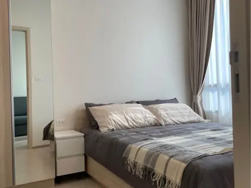ให้เช่า Nue Noble Ratchada Ladphroa ห้อง one bed room ชั้น 19 หันหน้าเข้าเมืองไปทาง จองเลยจ้า