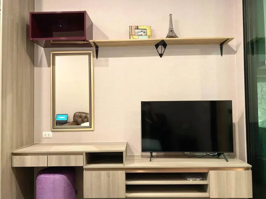 Condo for rent, Knightsbridge Collage Ramkhamhaeng, 9th floor, corner room, pool view, fully furnished, ready to move in, book now!!