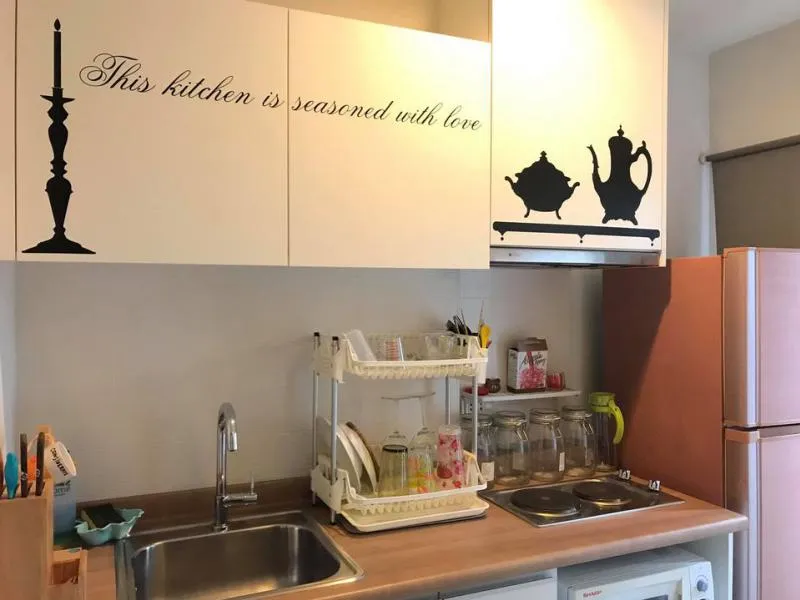 Whoever comes as a family must have this room for rent, Condo U Delight @ Huai Khwang Station, large room, fully furnished, hurry!!
