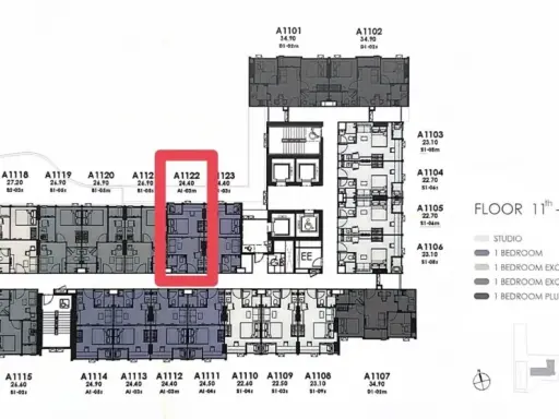 Down payment for sale: Modiz Avantgarde, 33rd floor, left side, not too hot, view of Thammasat University, Rangsit and Chiang Rak Road, nothing obstru