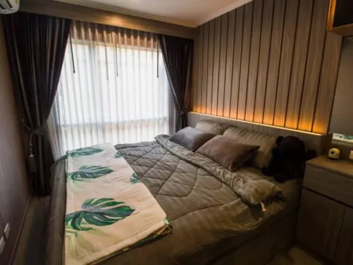 For rent, Regent Home Sukhumvit 97/1, open view, built-in decorated room. sleeper sofa Hurry up to reserve before it's gone.