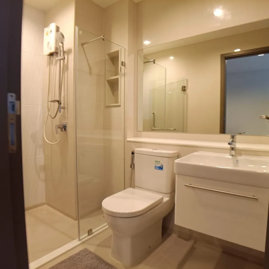 Condo for rent, Life Asoke, Hype Studio, kitchen divided into proportions, reserve first, get in first.