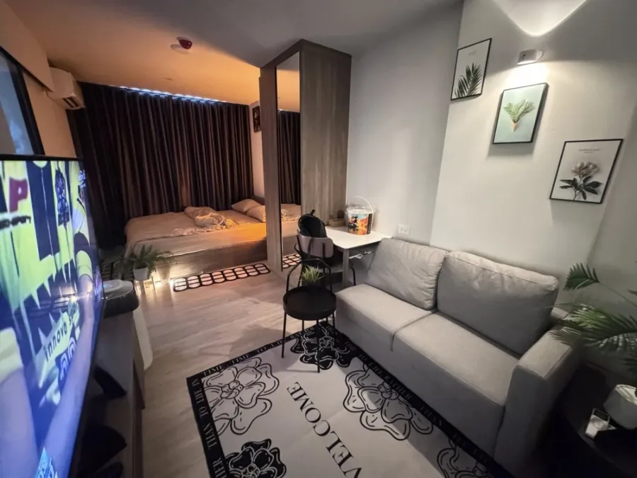 For rent: Nue Core Khu Khot Station, a nice room on the 8th floor, good location, convenient transportation, fully furnished, hurry and reserve now!