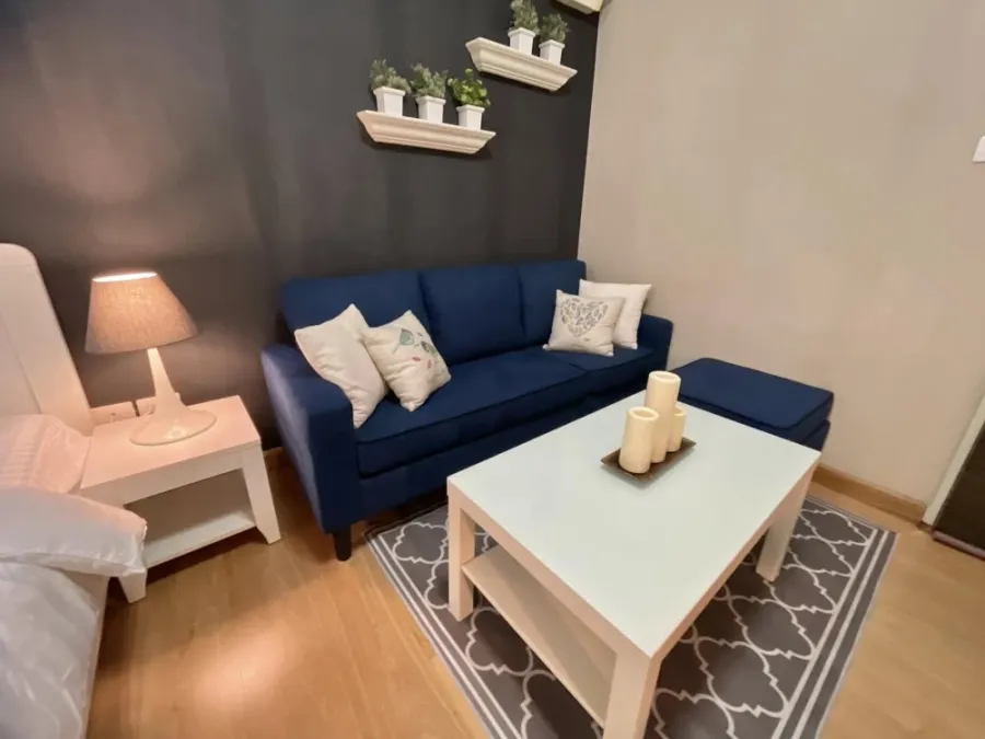 For sale, for rent, Supalai City Resort Ramkhamhaeng, furnished room, ready to move in, complete in one place, just come and move in.