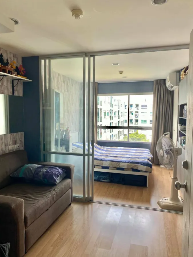 Condo for sale Lumpini Ville On Nut - Phatthanakan, 1 bedroom, 1 bath, built-in room, fully furnished, very cheap