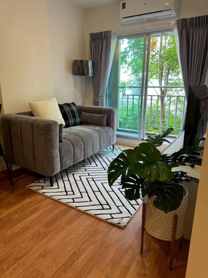 For rent: Lumpini Ville Phra Nang Klao - Riverview, ready to move in, fully furnished, reserve now.