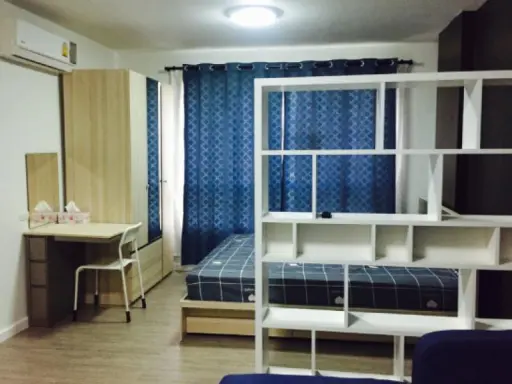 Urgent for rent !! D Condo Campus Resort Bangna Studio room E building garden view Do not miss !!