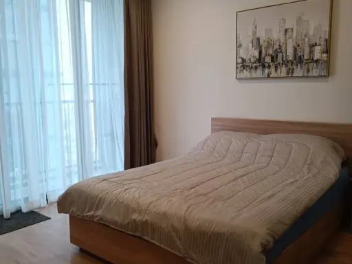 For rent: XT PHAYATHAI, 26th floor, very high, balcony facing north, not hot sun, good quality electrical appliances and appliances, fully furnished, images