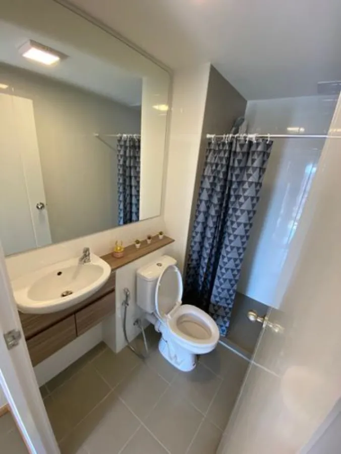 For rent, Plum Condo Rangsit Alive, Phase 1, 5th floor, outside view, inside has everything. ready to move in If interested, hurry up to reserve.