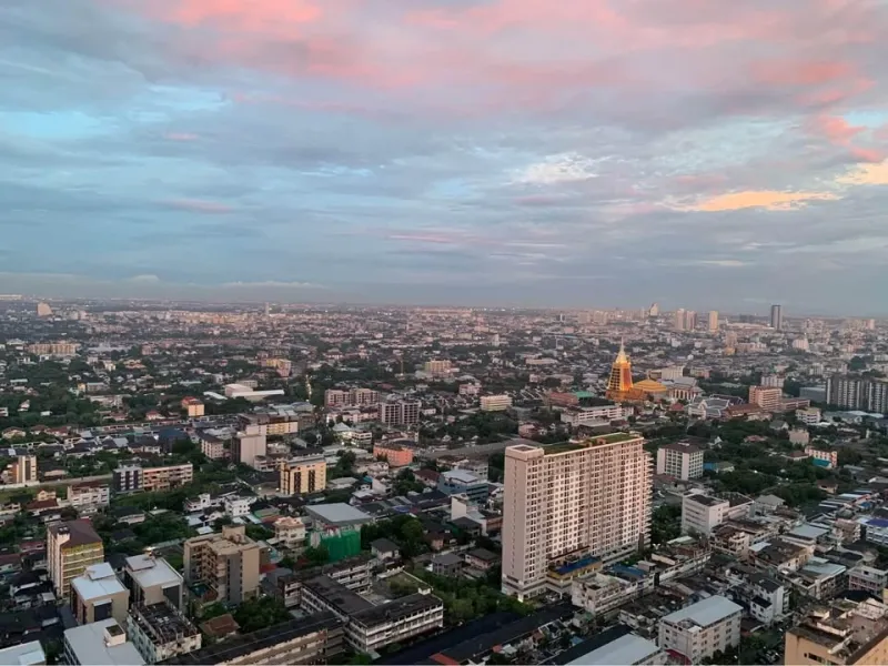 ขาย ให้เช่า The Line Sukhumvit 101 ตอนเย็นได้วิวสวย ห้องเพดานสูง 3.5 เมตร แต่งพร้อมอยู่ ไม่จองถือว่าผิด