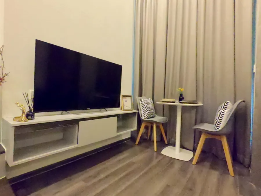 FOR RENT CONDO KNIGHTSBRIDGE SPACE RAMA 9 DUPLEX room, beautiful decoration, very livable, can't reserve now, hurry up