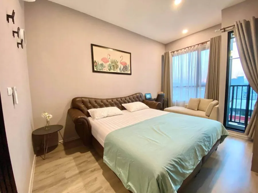 Condo for rent, Knightsbridge Collage Ramkhamhaeng, 9th floor, corner room, pool view, fully furnished, ready to move in, book now!!