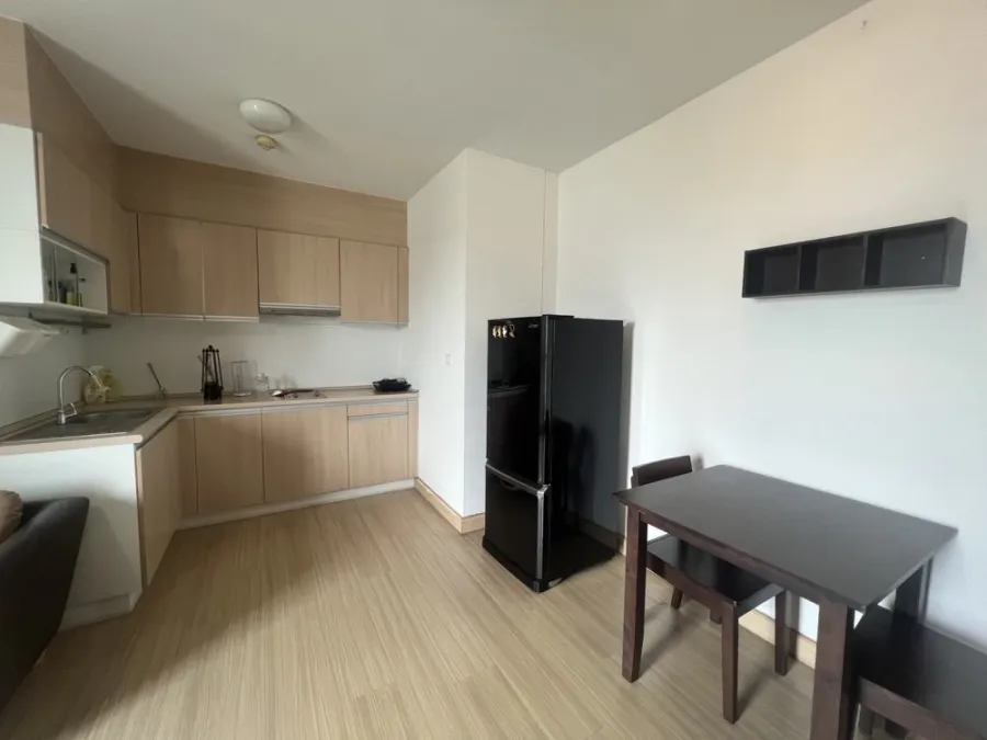 For rent, The Parkland Srinakarin, 16th floor, good view, open and airy, good appliances. Good like this, reserve now.