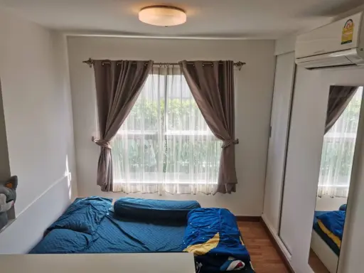 Come again!! For rent, The Trust Condo Ngamwongwan, fully furnished room, ready to move in. Don't miss out on booking.