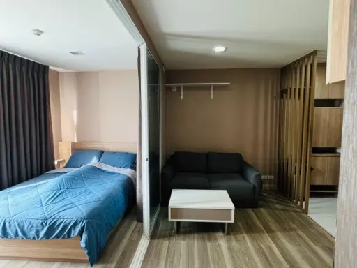 For rent, Monique Sukhumvit 64, Building A, 6th floor, comes with complete furniture and electrical appliances. If interested, hurry and reserve now.