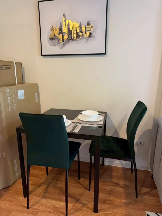 For rent: Lumpini Ville Phra Nang Klao - Riverview, ready to move in, fully furnished, reserve now.