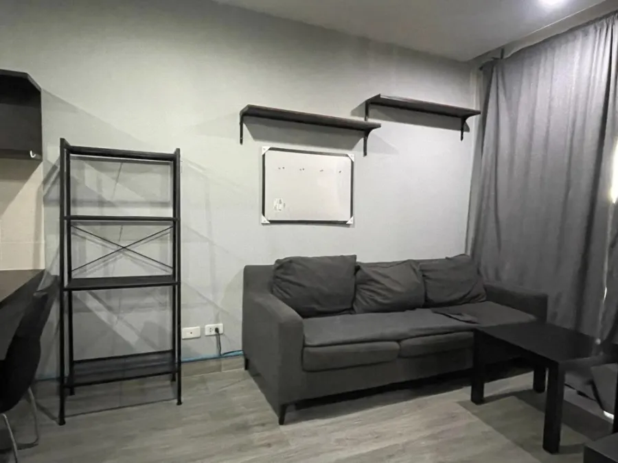 Condo for rent, Baan Navatara, room decorated in white-gray tones. Complete with furniture and electrical appliances. Let me tell you, don't miss it.