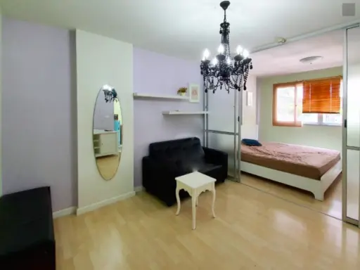 For rent, D Condo Ramintra, beautiful decoration, ready to move in, not reserved, can't be anymore !!