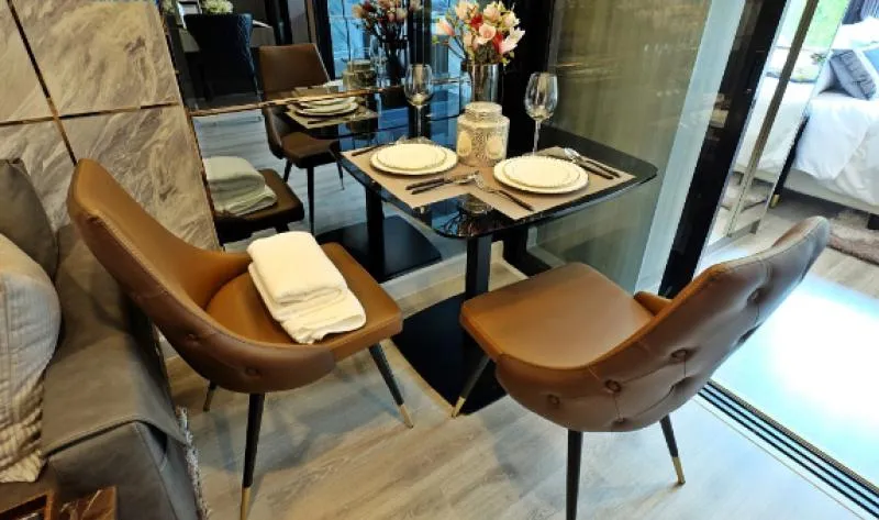 Condo for sale, Knightsbridge Collage Sukhumvit 107, high floor, river view, fully furnished, book now !!!