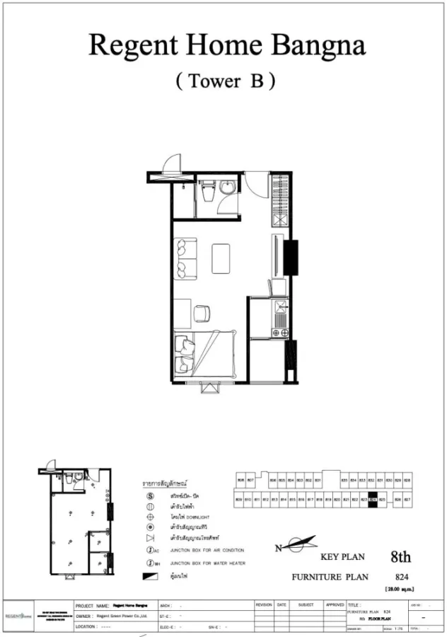ขายดาวน์ regent home bangna ห้องชั้น 8 ห้องกว้างน่าอยู่ รีบจองเลยก่อนพลาด+++